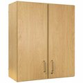 Tot Mate TM2317A.S2222 Maple 3-Level Laminate Wall Cabinet - 30'' x 14 1/2'' x 36 1/2'' 538TM2317MPA